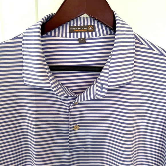 Peter Millar Summer Comfort Short Sleeve Striped Polo - Picture 2 of 7